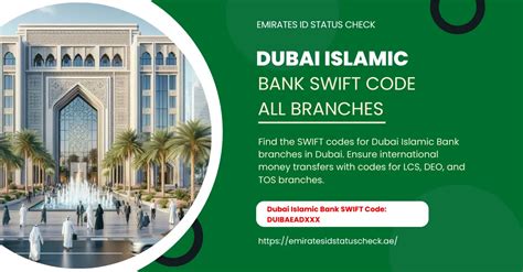 DUIBAEAD, SWIFT Code for DUBAI ISLAMIC BANK, DUBAI.